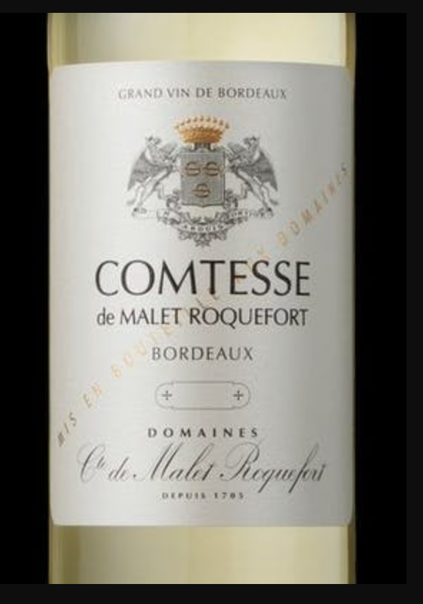 Comtesse de Malet Roquefort Blanc