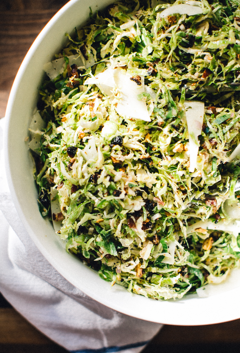 Maple Mustard Brussels Sprout Salad
