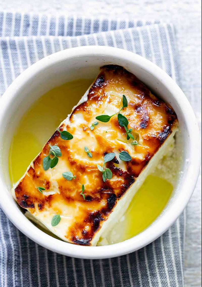 Baked Feta with Honey and Mint
